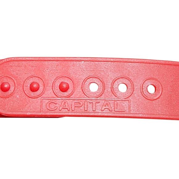 Vintage Chevron Carriers Trucker Hat Snapback Cap Red White Capital Mesh Bach - Picture 9 of 9